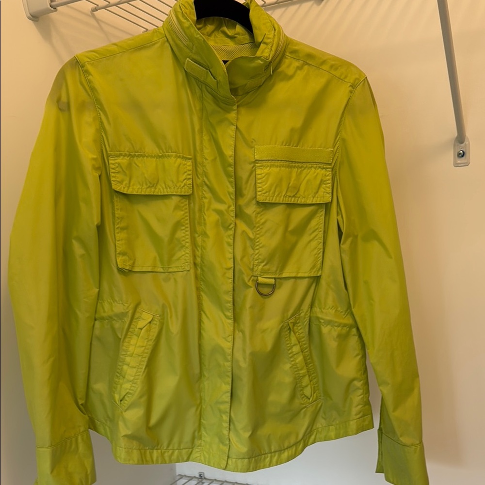 GAP Green Utility Jacket with Stand-Up Collar